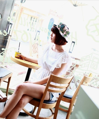 Pineapple Printed Bucket Hat