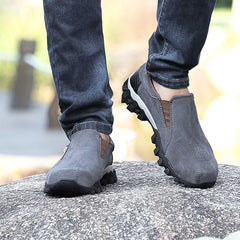 Rubber Leather Hiking Shoes