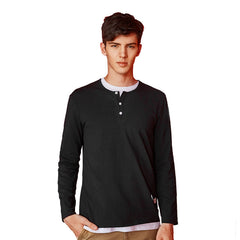 Autumn Spring Button T-shirt
