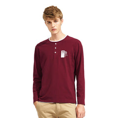 Autumn Spring Button T-shirt